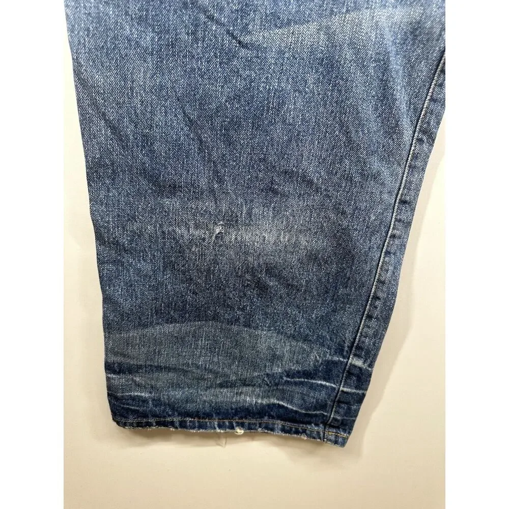 Sean John‎ Jeans Men's Sz 40 Blue White Patch Baggy Street Y2K Denim Vintage 90s
